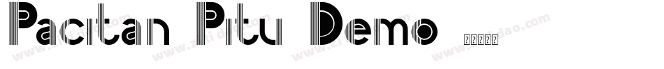 Pacitan Pitu Demo字体转换